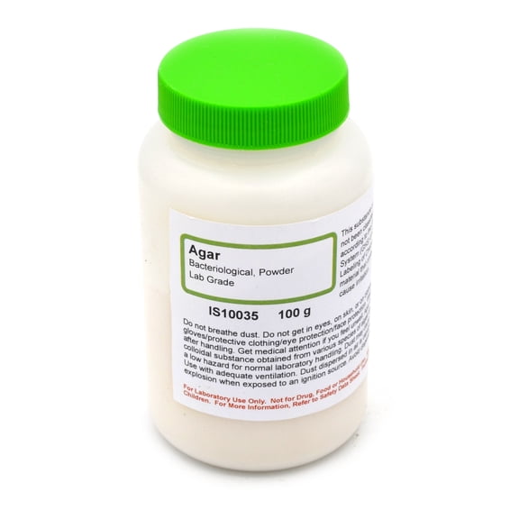 Laboratory-Grade Agar Powder, 100g - The Curated Chemical Collection