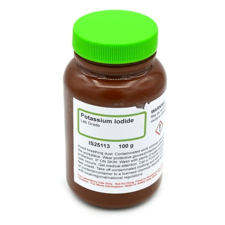 Laboratory-Grade Potassium Iodide, 100g - The Curated Chemical Collection