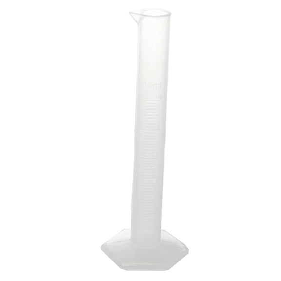 Laboratory Hex Base 10Ml Liquid Measurement Plastic Graduated Cylinder