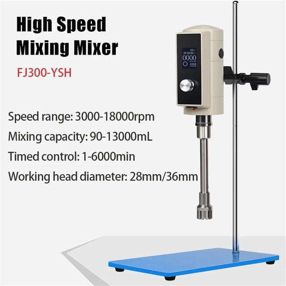 Laboratory High Speed Shear Homogenizer Digital Emulsifying Machine Cosmetic Cream Dispersion Emulsifier Mixer ,Easy to Operate