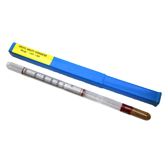 Laboratory Hydrometer - Specific Gravity, Heavy Liquids, Range 1.000 to 1.500 x 0.010 - Includes Protective Case - Eisco Labs