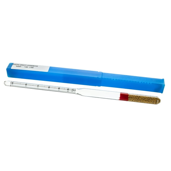 Laboratory Hydrometer - Specific Gravity, Heavy Liquids, Range 1.500 to 2.000 x 0.010 - Includes Protective Case - Eisco Labs