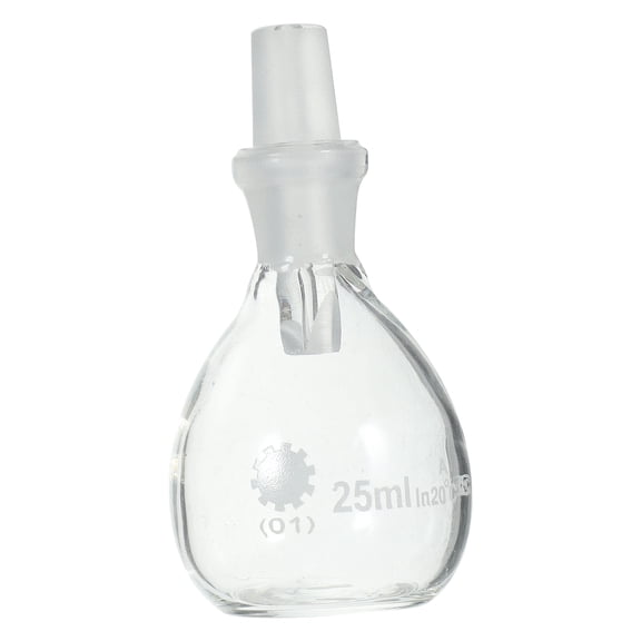 TABLZONE Transparent Glass Density Bottle for Laboratory Use, Material, Easy to Use for Accurate Reagent Measurements
