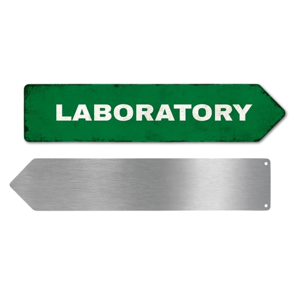 Laboratory Metal Sign by DC | Arrow Metal Directional Signage for ...