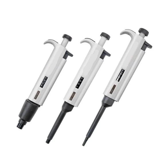 Laboratory Micro Pipette Gun Lab Single Channel Pipettor Digital Adjustable Plastic Pipette with Tip ,Professional Calibration