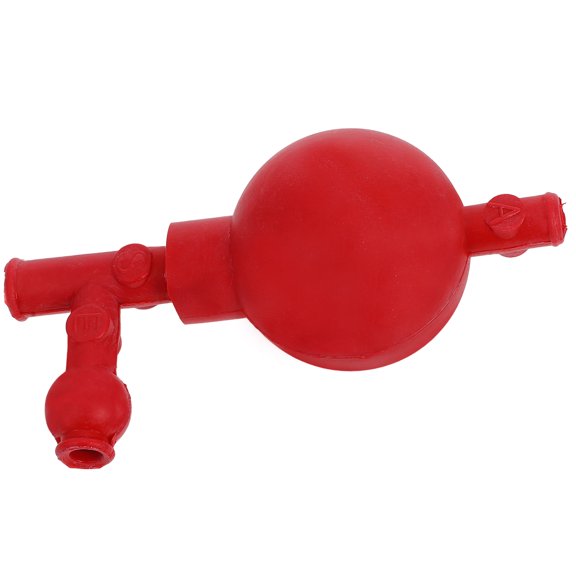 WEAVILUX Scientific Pipette Pump with Red Rubber Bulb for Accurate and Laboratory Liquid Handling