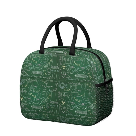 Laboratory Science Insulated Lunch Bag Reusable Thermal Cooler Tote for Teachers and Students in STEM Fields