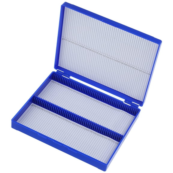 Laboratory Slide Holder Slide Storage Solution Reusable Slide Boxes Pathology Slide Box Blue 20.00X16.20X3.00CM