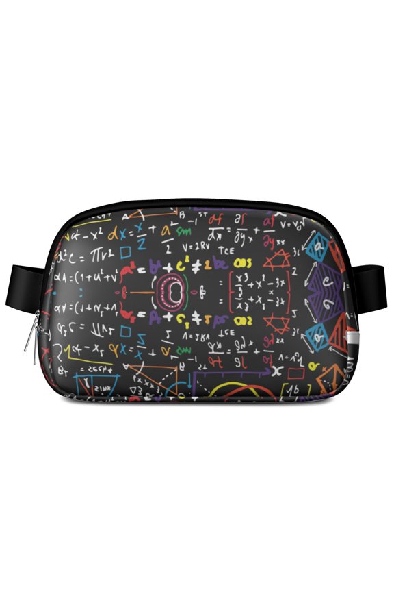 Laboratory Style Waist Pack – Experimental Print Belt Bag with Science Rules, Great for Classroom or Field Trips