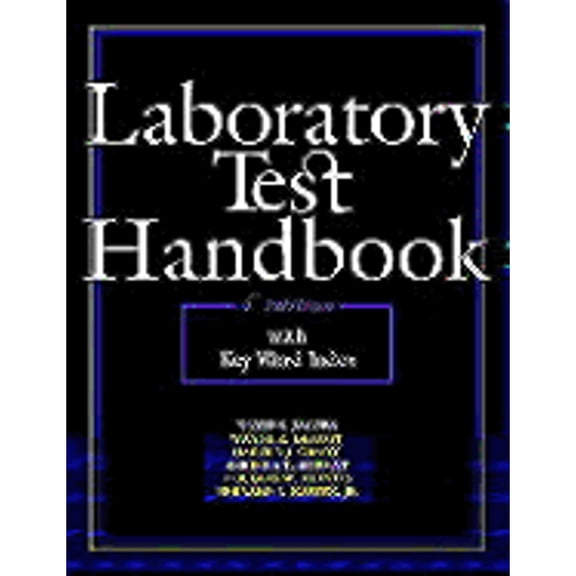 Pre-Owned Laboratory Test Handbook (Hardcover) 0916589366 9780916589363