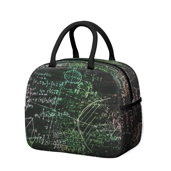 Laboratory Themed Insulated Lunch Tote – Reusable Thermal Cooler Bag for Students Teachers and Science Fans
