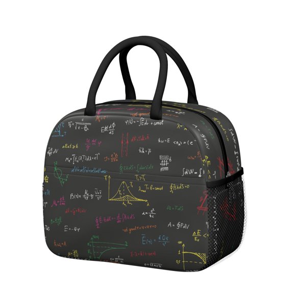 Laboratory Themed Insulated Lunch Tote – Reusable Thermal Cooler Bag for Students Teachers and Science Fans