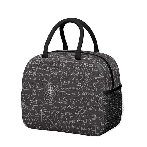 Laboratory Themed Insulated Lunch Tote – Reusable Thermal Cooler Bag for Students, Teachers, and Science Fans