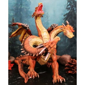 Labors Of Hercules 3 Headed Hydra Dragon Behemoth Attacking Fantasy Figurine