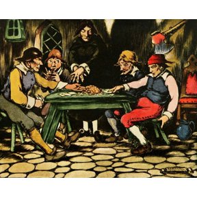 Laboulayes Fairy Book 1920 He began to play Canvas Art - Edward McCandlish (18 x 24)