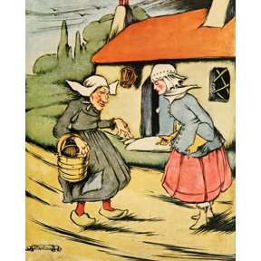Laboulayes Fairy Book 1920 She begged shelter Canvas Art - Edward McCandlish (24 x 36)