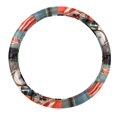 thumbnail image 1 of Labour Day 14.5 Inch Printing PVC Leather Car Wheel Cover Auto Accessories Steering Wheel Covers Steering Wheel Cover, 1 of 6