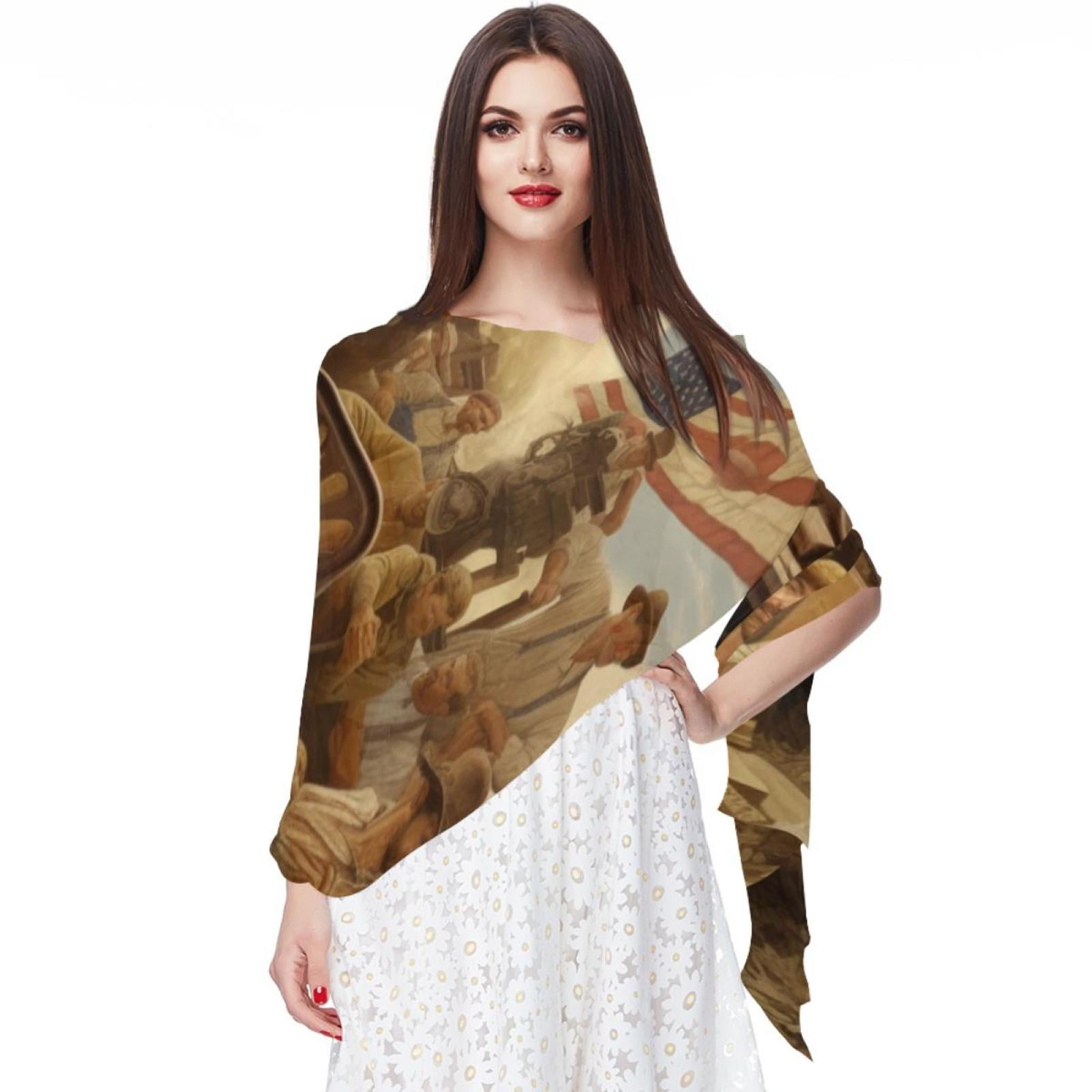 Labour Day Breathable Chiffon Yarn Silk Head Scarf 180*73 - Lightweight ...