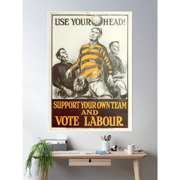 Labour Party Poster 1923 Poster Wall Art, Modern Wall Decor For Living Room Bedroom, 8x12 UNFRAMED