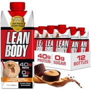 Labrada Lean Body Protein Shake, Chocolate Peanut Butter, 40g Protein, 14 fl oz Bottles, Pack of 12