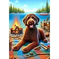 thumbnail image 1 of Labradoodle Chocolate - Best of Breed DCR Summer Camping Outdoor House Flag 28" x 40", 1 of 1