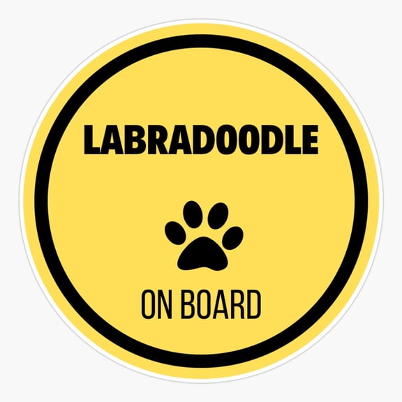 Labradoodle Dog Cute Dog Lover Everyday Decor Art Vinyl Sticker