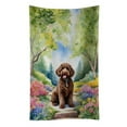 thumbnail image 1 of Labradoodle Spring Path Kitchen Towel 15 in x 25 in, 1 of 5