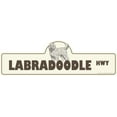 thumbnail image 1 of Labradoodle Street Sign | Indoor/Outdoor | Dog Lover Funny Home Décor for Garages, Living Rooms, Bedroom, Offices | SignMission personalized gift | 24" Wide, 1 of 5