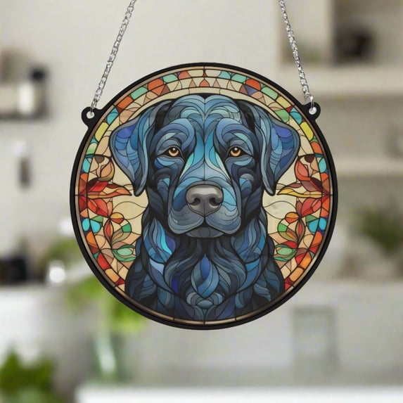 Labrador Acrylic Suncatcher Window Hanging Home Decor Pet Memorial Dog Lover Gift