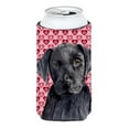 thumbnail image 1 of Labrador Black Hearts Love Valentines Day Tall Boy bottle sleeve Hugger 22 to 24 oz., 1 of 1