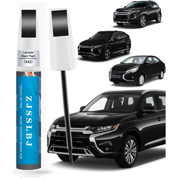 Labrador Black Pearl (X42) Touch Up Paint Compatible with Mitsubishi Exact Match 2 in 1 Touch up Paint for Chips and Nicks Repair