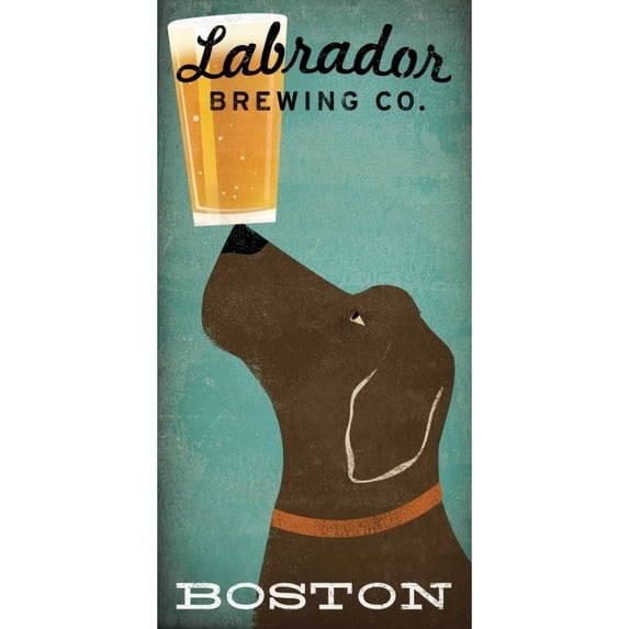Labrador Brewing Co Boston Poster Print by Ryan Fowler