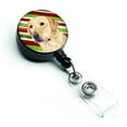 thumbnail image 1 of Labrador Candy Cane Holiday Christmas Retractable Badge Reel, 1 of 1