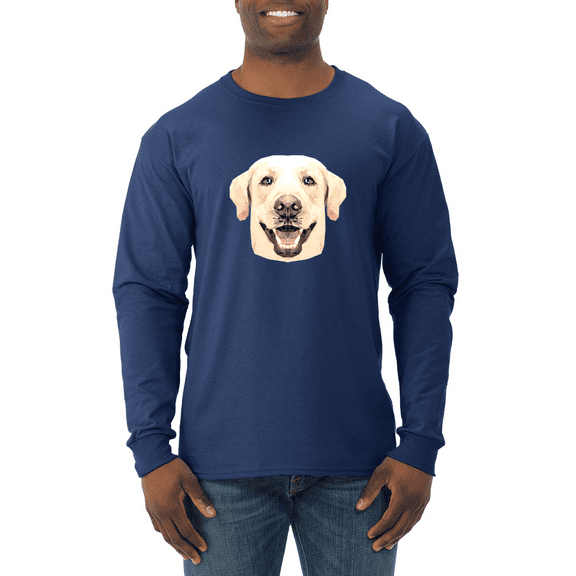 Labrador Dog Animal Lover Mens Long Sleeve Shirt