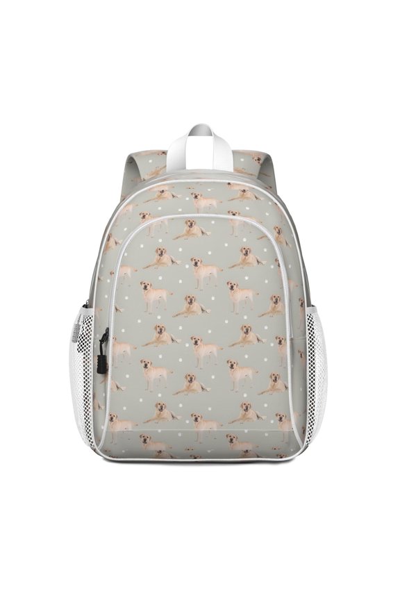 Labrador Dog Backpack for School,Cute School Bag,Schoolbag with Adjustable Shoulder Straps & Padded Back,15"x11.42"x5.5"