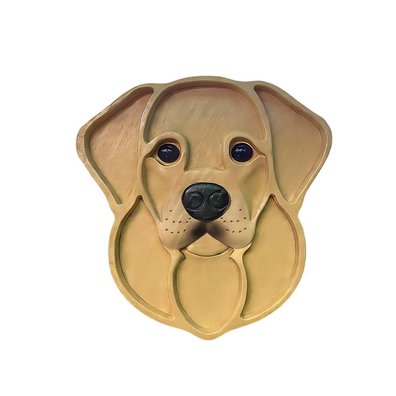 Labrador Dog Face Serving Platter - 10.6inch Food Tray for Snacks, Appetizers, Party Supplies, Kitchen Decor