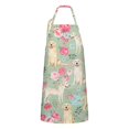 thumbnail image 1 of Labrador Dog and Flower Floral Apron-Garden Aprons for Women with Pockets-Cotton Linen Waterproof Kitchen Cooking Gardening Aprons Adjustable for Kitchen,Cooking,BBQ and Salon 33x27 Inch, 1 of 7