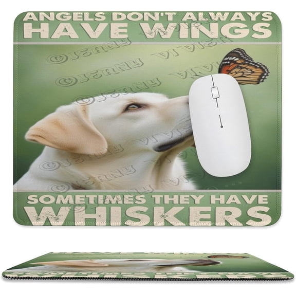 Labrador Dog Mouse Pad, Dog Mouse Pad,Funny Mouse Pad with Animal, Cute Mouse Pads for Desk, Office Non-Slip Rubber Base Rectangle Wireless Mousepad for Laptop 10"x12"