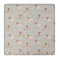 thumbnail image 1 of Labrador Dog Square Fitted Tablecloth with Elastic Edge,Square Table Cover,Washable Elastic Table Cover for Home Kitchen Party Decor 36"x36", 1 of 6