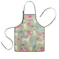 thumbnail image 1 of Labrador Dog and Flower Floral Kids Aprons for Girls and Boys,Adjustable Neck Strap Toddler Aprons for Kids Cooking Baking, 1 of 7