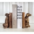 thumbnail image 1 of Labrador Dogs Decorative Bookends, Unique to Hold Books Heavy Duty for Office Desk, Vintage Antique Golden Home Decor, Shelf Decoration, Modern Living Room Decor, 1 of 8
