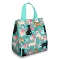 thumbnail image 1 of Labrador Dogs with Pioneer Flower Insulated Lunch Bag for Women & Adults,Large Portable Soft Cooler Lunch Bag,Thermal Food Storage Tote with Pearl Cotton,8.66L,8.75x5.75x9.5 Inch, 1 of 6