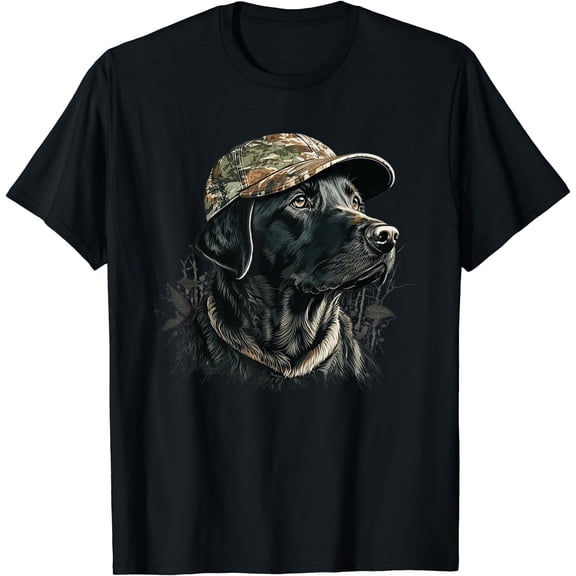 Labrador Duck Hunting Partner Camo Hat Waterfowl Hunter Dog T-Shirt
