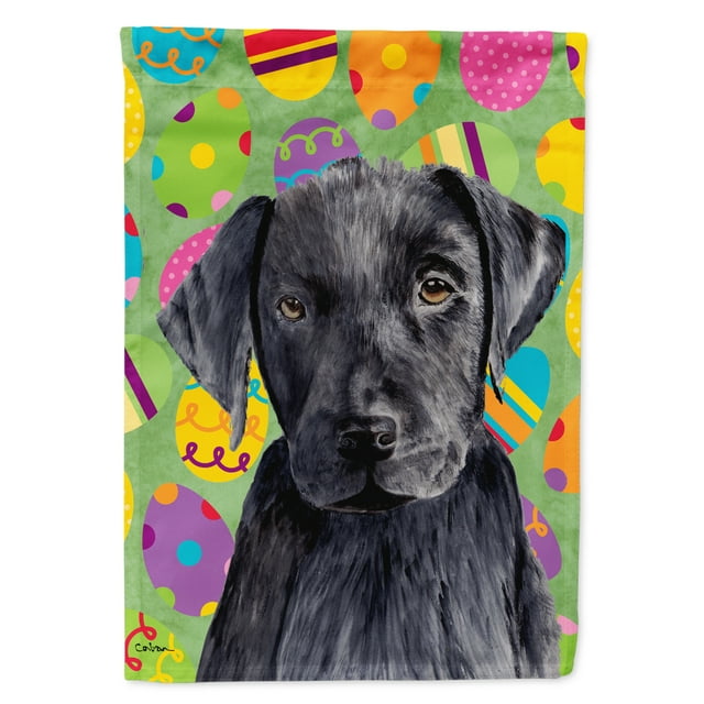 Labrador Easter Eggtravaganza Flag Canvas House Size