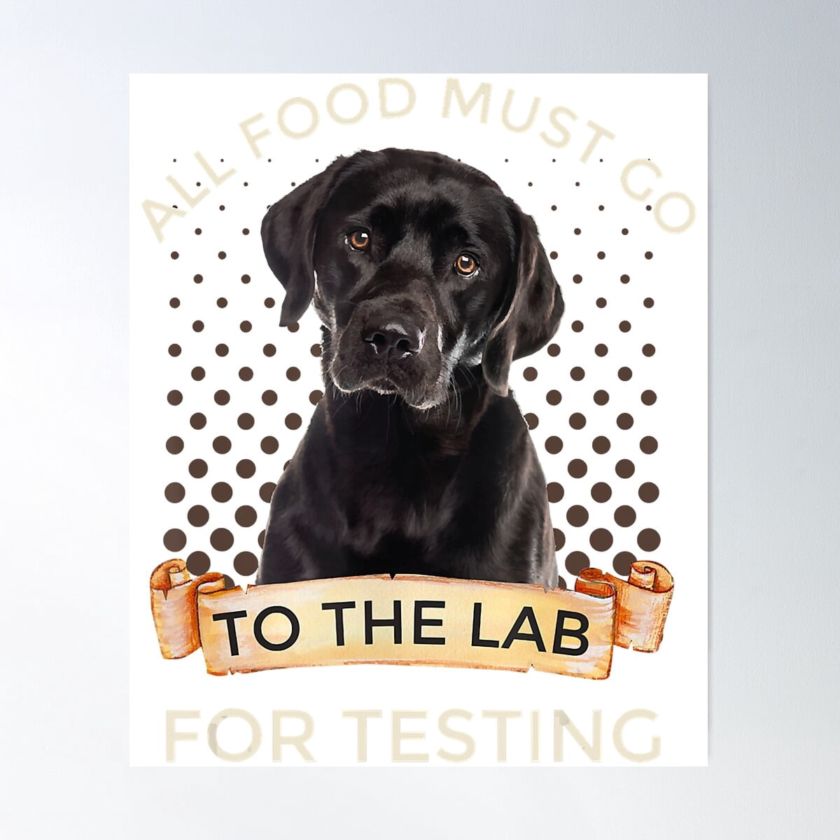 All Food Must Go To The Lab For Further Testing Print Art Poster ( No