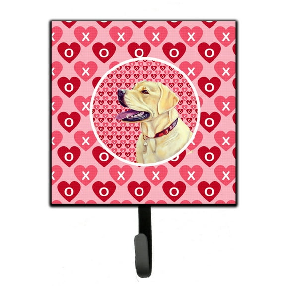 Labrador Hearts Love and Valentines Day Portrait Leash or Key Holder