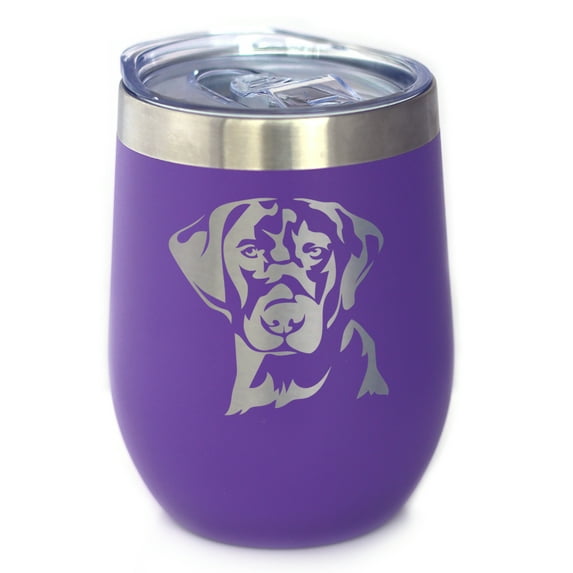 Bevvee Insulated Wine Tumbler 12 oz Labrador Face Labrador Lover Gifts Tumblers