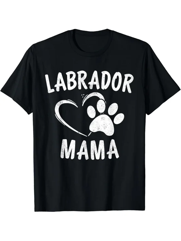 Labrador Mama Gift Black Golden Lab Mom Apparel Dog Owner Gift Unisex T-Shirt