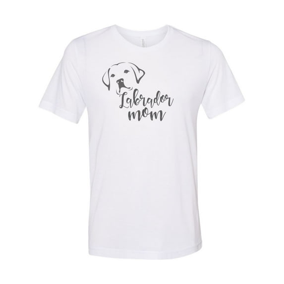 "Labrador Mom, Labrador Shirt, Lab, Sublimation, Soft Bella Canvas, Labrador Owner, Lab Apparel, Gift For Her, Lab Mom Shirt, Dog Mom, White, XL"