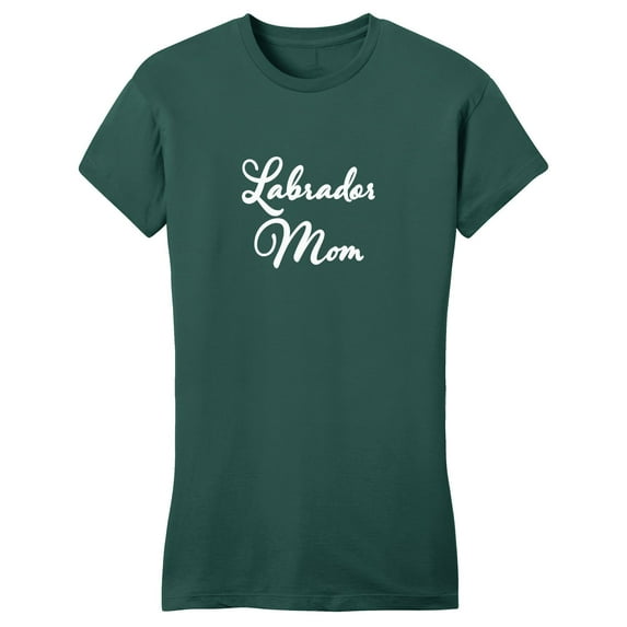 Labrador Mom - Script - Women's Fitted T-Shirt